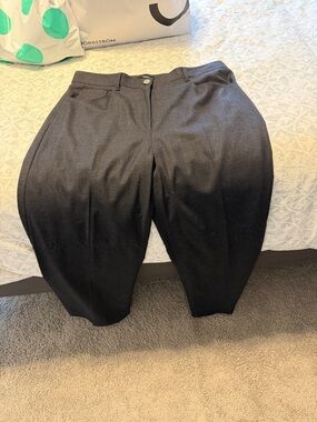 NWT Theory Charcoal Melange Wool Flannel Pants